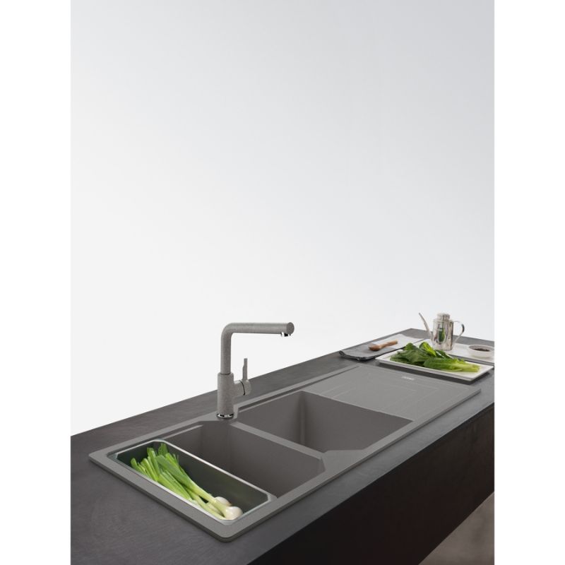 Vòi rửa bát Franke Urban Pull Out L Spout Stone Grey 4 Vòi rửa bát Franke Urban Pull Out L Spout Stone Grey - Ảnh 2