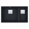 Chậu rửa đá Franke KNG 120 Matt Black 1 chau rua da franke kng 120 matt black