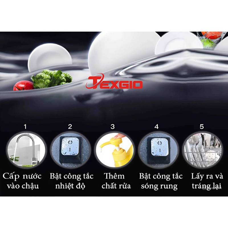 Máy rửa chén công nghiệp Texgio TGU-1500SS 4 Máy rửa chén công nghiệp Texgio TGU-1500SS - Ảnh 2