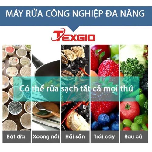 Máy rửa chén công nghiệp Texgio TGU-1500XD 8 chuc nang may rua chen cong nghiep texgio tgu 1500xd