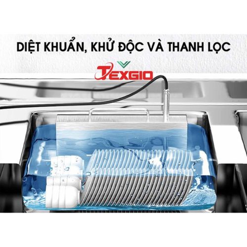 Máy rửa chén công nghiệp Texgio TGU-1200XS 8 diet khuan may rua chen cong nghiep texgio tgu 1200xs