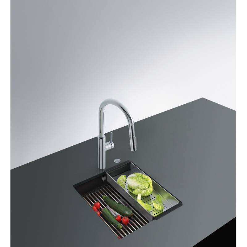 Chậu rửa đá Franke Kubus 2 KNG 110-37 màu Onyx 5 Chậu rửa đá Franke Kubus 2 KNG 110-37 màu Onyx - Ảnh 3