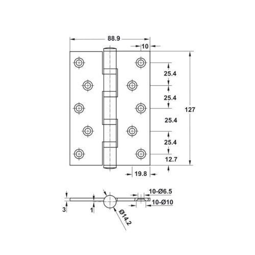 kich thuoc ban le la 2bb 127x89x3mm hafele diy 489 05 024