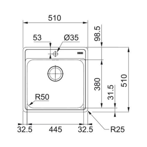 Chậu rửa bát Franke BCX 610-51 101.0469.260 5 kich thuoc chau rua bat franke bcx 610 51 101 0469 260
