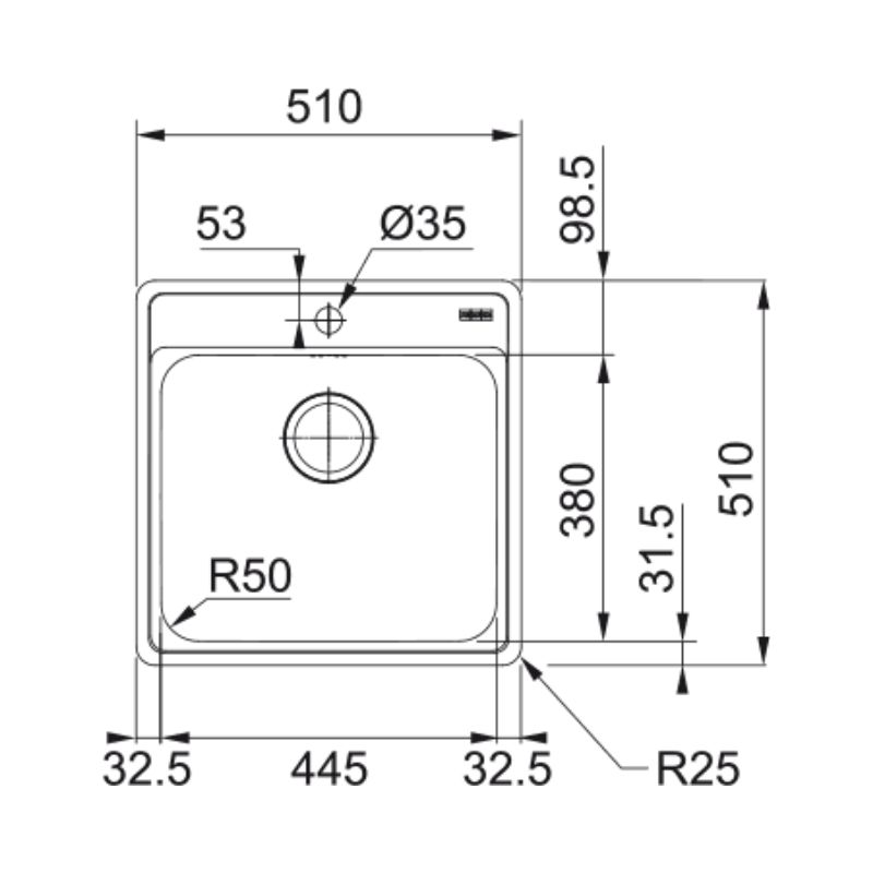 Chậu rửa bát Franke BCX 610-51 101.0469.260 4 Chậu rửa bát Franke BCX 610-51 101.0469.260 - Ảnh 2