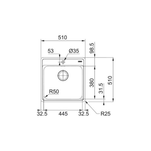 Chậu rửa bát Franke BCX 610-61 101.0460.101 5 kich thuoc chau rua bat franke bcx 610 61 101 0460 101