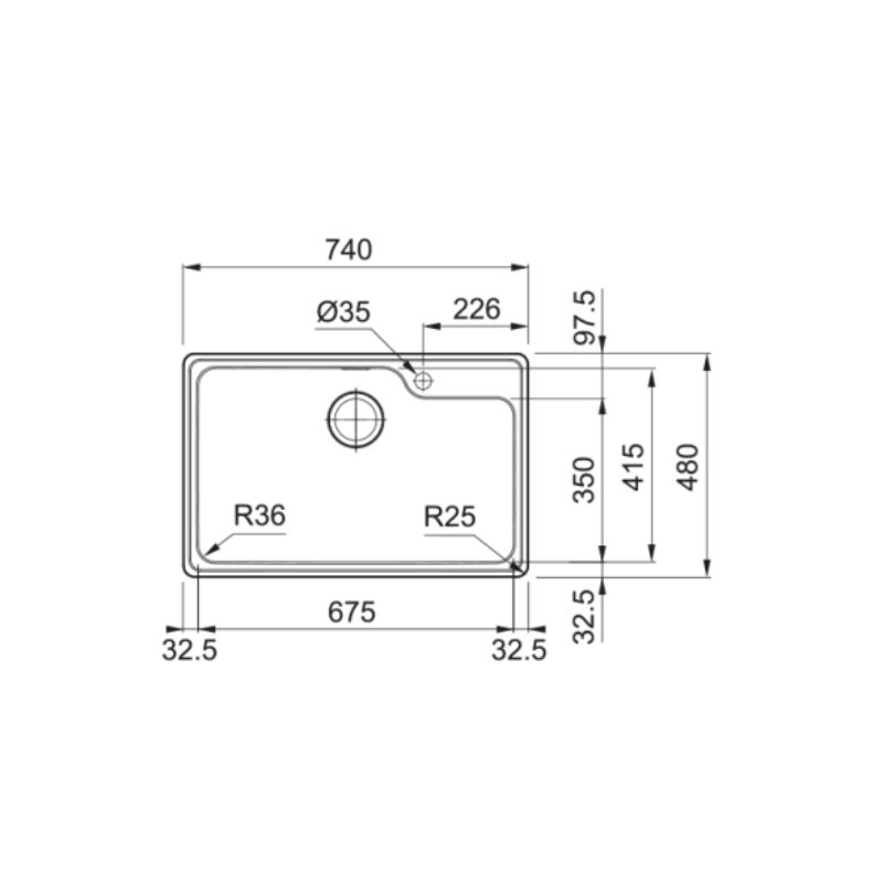 Chậu rửa bát Franke BCX 610-74 101.0566.256 4 Chậu rửa bát Franke BCX 610-74 101.0566.256 - Ảnh 2