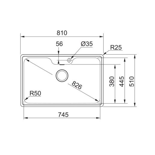 Chậu rửa bát Franke BCX 610-81 101.0393.025 5 kich thuoc chau rua bat franke bcx 610 81 101 0393 025