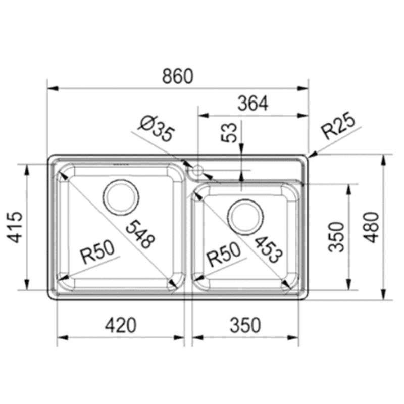 Chậu rửa bát Franke BCX 620-42/35 101.0469.275 4 Chậu rửa bát Franke BCX 620-42/35 101.0469.275 - Ảnh 2
