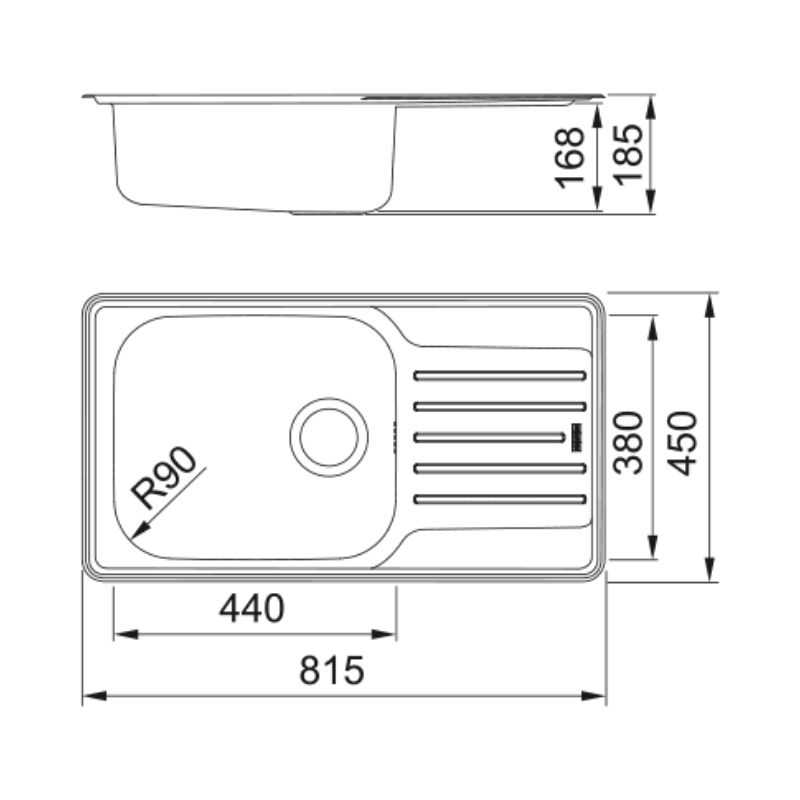 Chậu rửa bát Franke LNX 611 101.0625.125 4 Chậu rửa bát Franke LNX 611 101.0625.125 - Ảnh 2