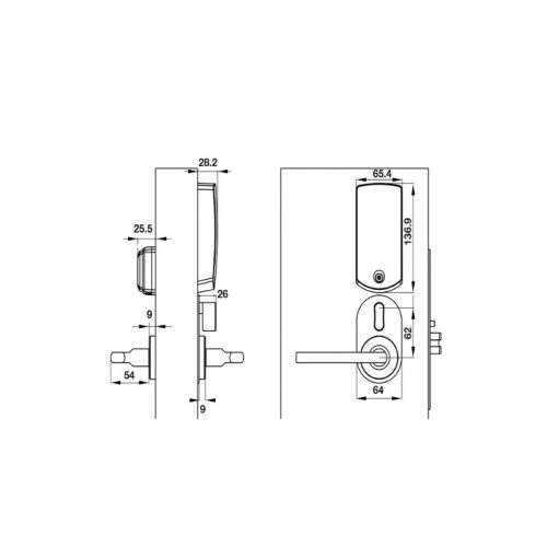 kich thuoc khoa hafele tay l dinr mau inox pl100 912 20 020