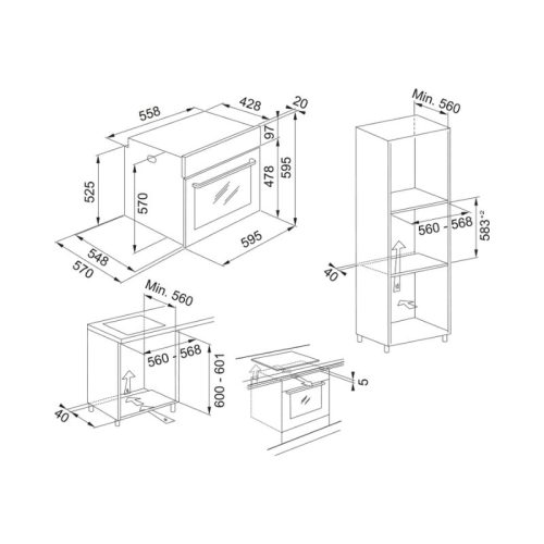 Lò nướng FRANKE FSM 97 P XS 116.0606.096 9 kich thuoc lo nuong franke fsm 97 p xs
