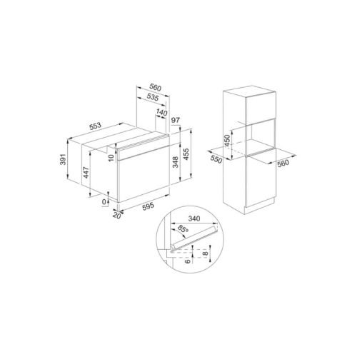 Lò vi sóng kết hợp nướng Franke FMA 45 MW XS âm tủ 9 kich thuoc lo vi song ket hop nuong franke fma 45 mw xs am tu