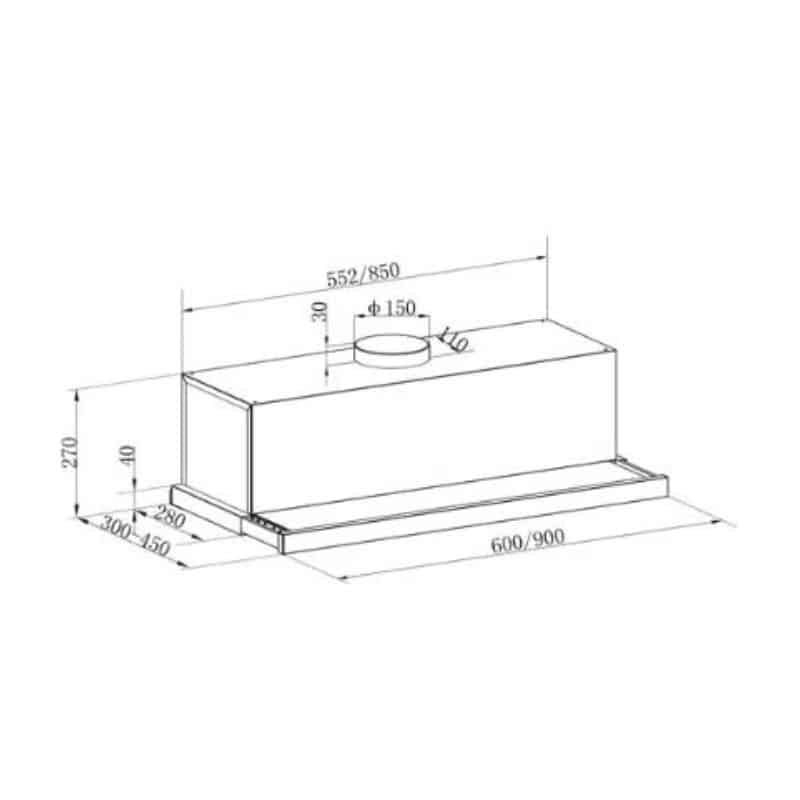 Máy Hút Mùi Âm Tủ FRANKE FPS 605 SA 4 Máy Hút Mùi Âm Tủ FRANKE FPS 605 SA - Ảnh 2