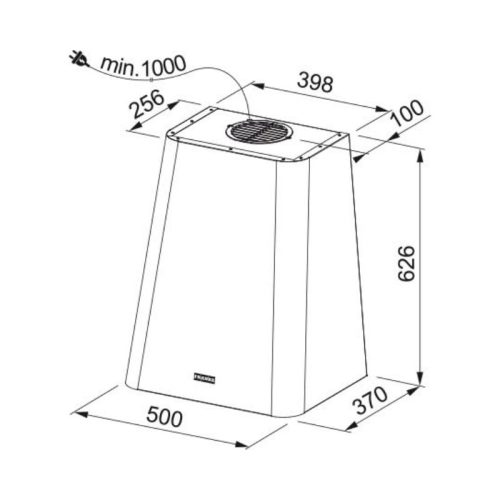 Máy Hút Mùi Áp Tường FRANKE FSMD 508 YL 9 kich thuoc may hut mui ap tuong franke fsmd 508 yl