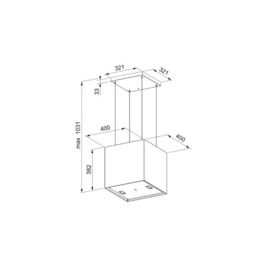Máy hút mùi đảo Franke MERCURY FME 407 BK 5 kich thuoc may hut mui dao franke mercury fme 407 bk
