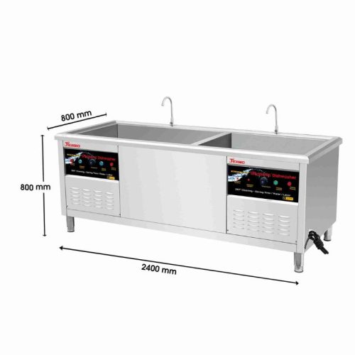 Máy rửa chén công nghiệp Texgio TGU-2400SD 9 kich thuoc may rua chen cong nghiep texgio tgu 2400sd 1