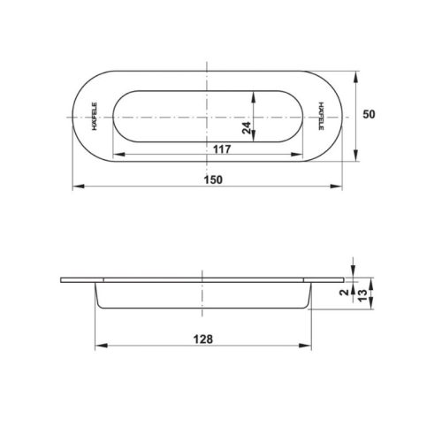 Tay nắm âm Hafele DIY 489.72.133 5 kich thuoc tay nam am hafele diy 489 72 133