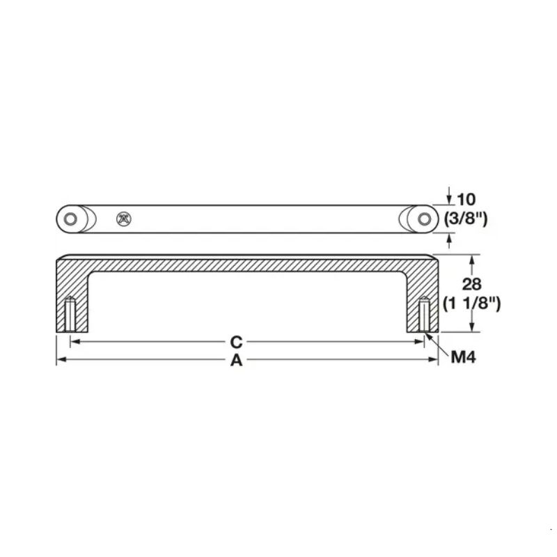 Tay nắm tủ Hafele H2520 106.71.093 5 Tay nắm tủ Hafele H2520 106.71.093 - Ảnh 3