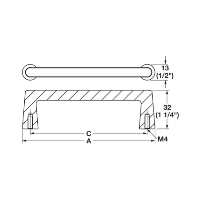 Tay nắm tủ Hafele H2565 106.71.332 5 Tay nắm tủ Hafele H2565 106.71.332 - Ảnh 3