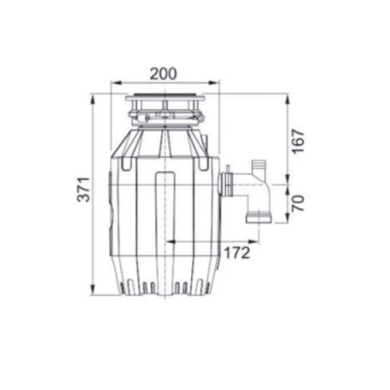 Thiết bị xử lý rác thải thực phẩm Franke TE-75 4 Thiết bị xử lý rác thải thực phẩm Franke TE-75 - Ảnh 2
