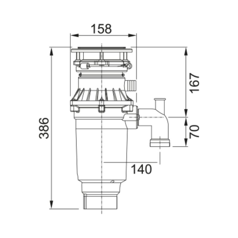 Thiết bị xử lý rác thải thực phẩm Franke TE-75S 4 Thiết bị xử lý rác thải thực phẩm Franke TE-75S - Ảnh 2