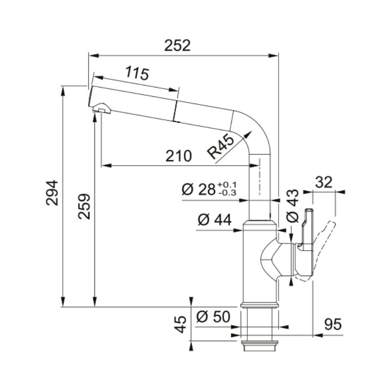 Vòi rửa bát Franke 115.0595.091 Onyx 6 Vòi rửa bát Franke 115.0595.091 Onyx - Ảnh 4