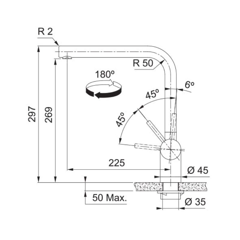 Vòi rửa bát Franke CT1012S 115.0560.511 4 Vòi rửa bát Franke CT1012S 115.0560.511 - Ảnh 2