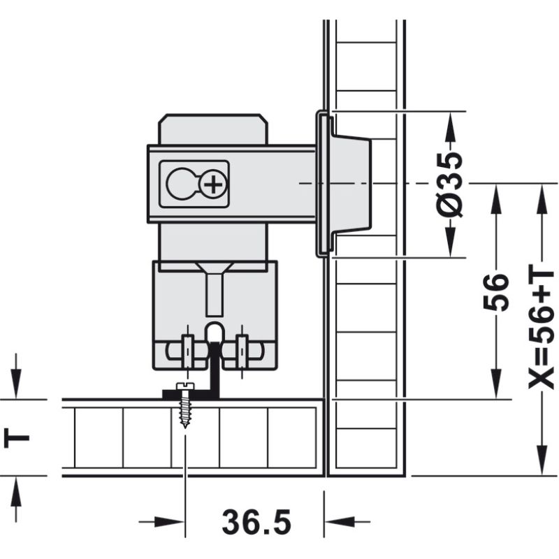 Phụ kiện cửa trượt Hafele 409.36.034 7 Phụ kiện cửa trượt Hafele 409.36.034 - Ảnh 5
