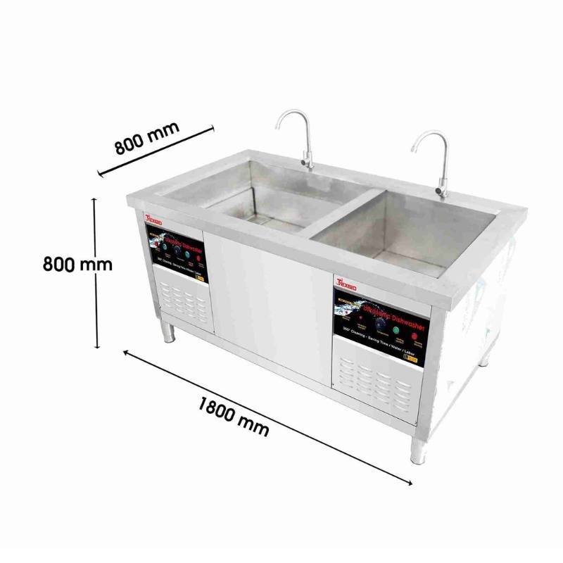 Máy rửa chén công nghiệp Texgio TGU-1800SD 3 Máy rửa chén công nghiệp Texgio TGU-1800SD