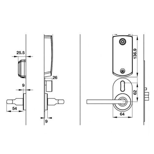 thong so lap dat khoa pl100 hafele 912 20 107 mau inox tay d dinr