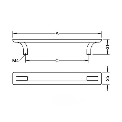 Tay nắm tủ Hafele 106.70.570 5 thong so tay nam tu hafele 106 70 570