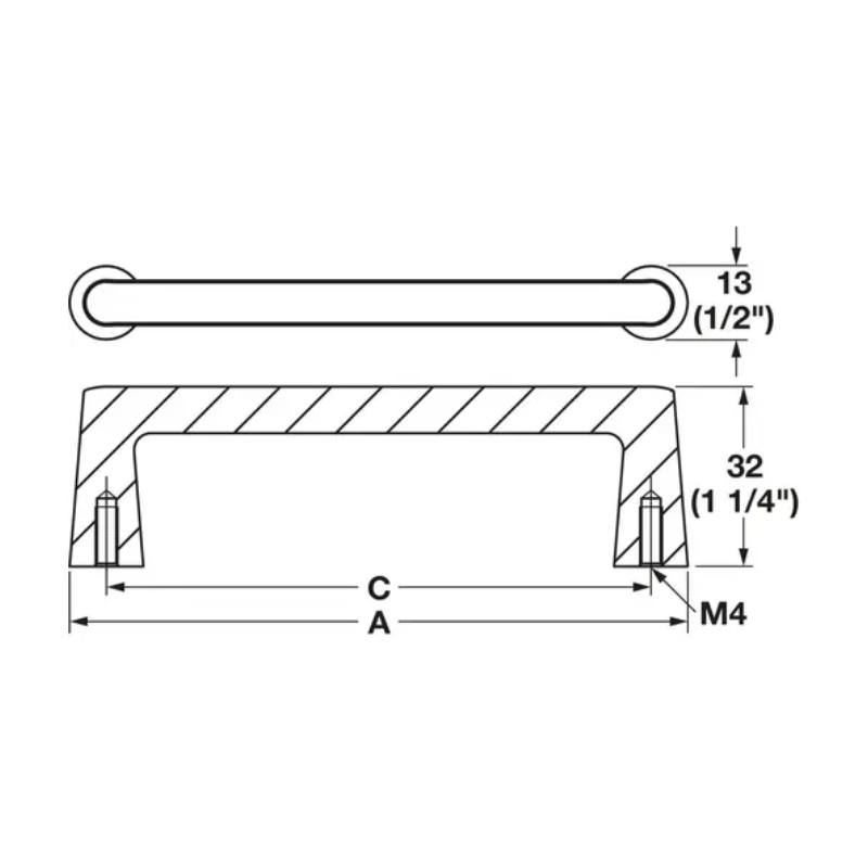 Tay nắm tủ Hafele 106.71.330 4 Tay nắm tủ Hafele 106.71.330 - Ảnh 2