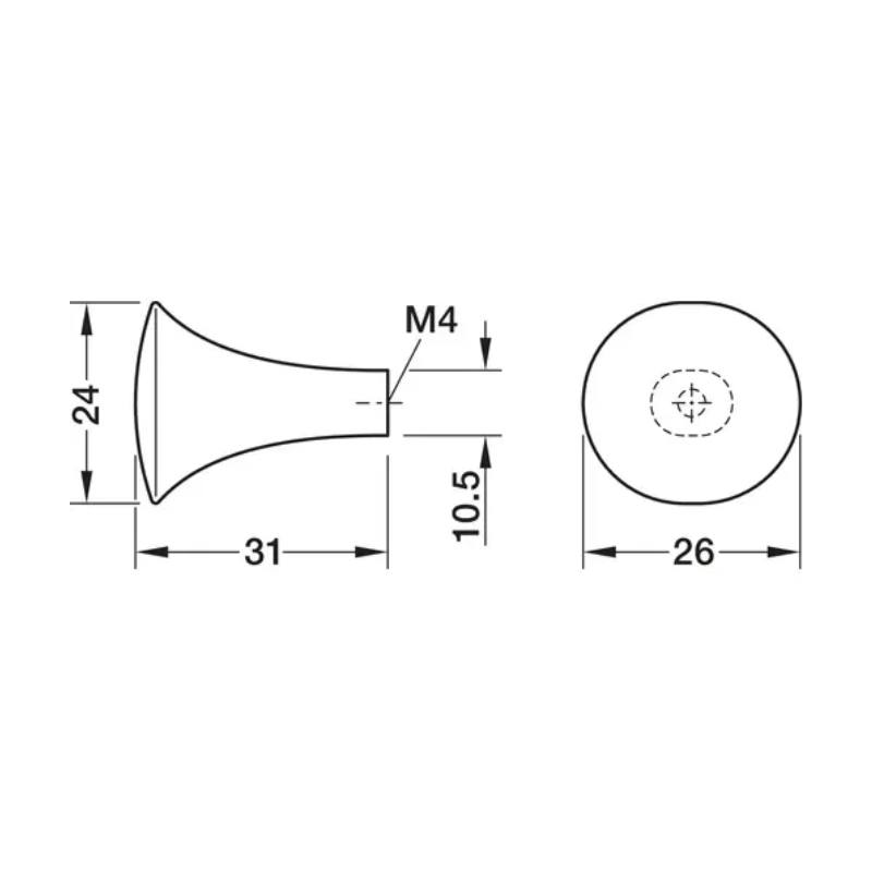 Tay Nắm Tủ Hafele H2145 106.71.131 5 Tay Nắm Tủ Hafele H2145 106.71.131 - Ảnh 3