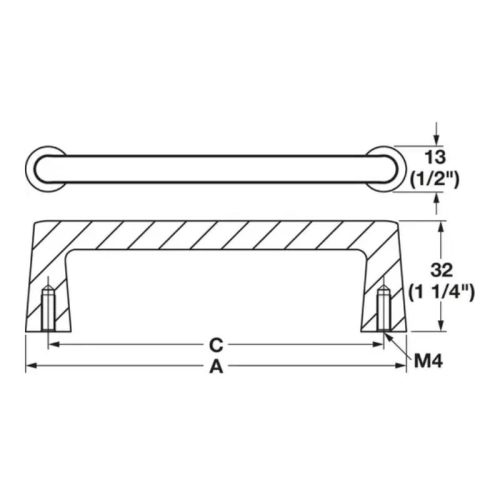 Tay Nắm Tủ Hafele 106.71.342 5 thong so tay nam tu hafele106 71 342