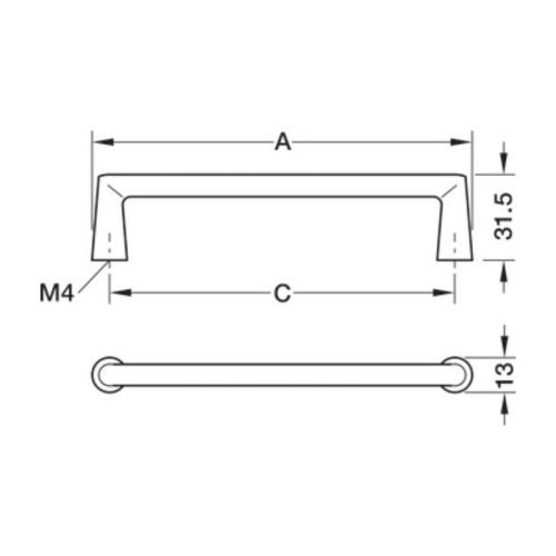 Tay nắm tủ Hafele H2565 106.71.332 9 thong sotay nam tu hafele h2565 106 71 332