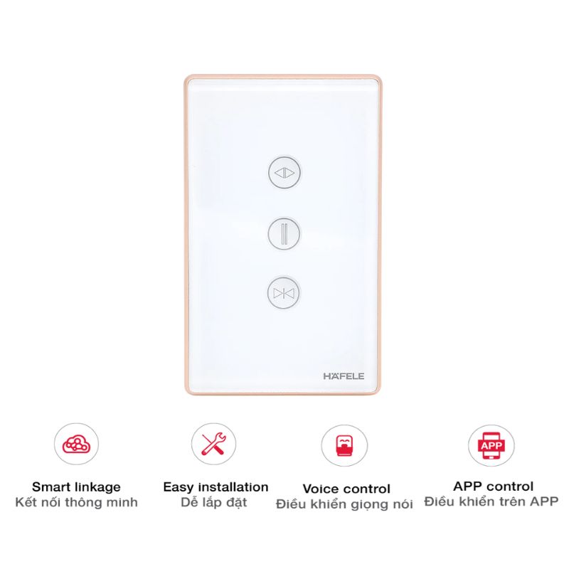 Công tắc rèm cửa thông minh HSL-CS01W Hafele 820.71.009 5 Công tắc rèm cửa thông minh HSL-CS01W Hafele 820.71.009 - Ảnh 3