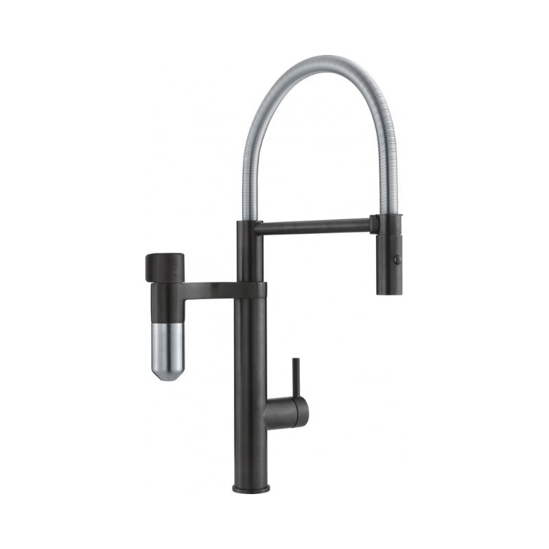 Vòi rửa bát Franke Industrial Black/Steel Optics 3 Vòi rửa bát Franke Industrial Black/Steel Optics