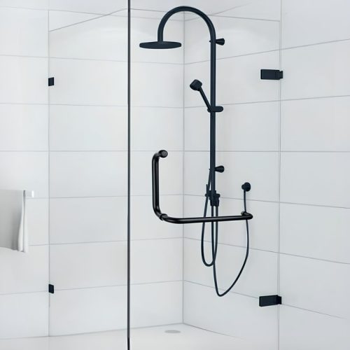 Tay nắm phòng tắm kính Hafele 903.04.153 đen CC275X425MM 8 anh 1 tay nam phong tam kinh hafele 903 04 153 den cc275x425mm