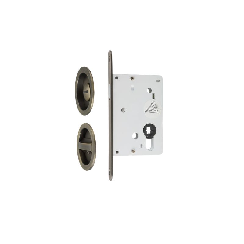 Tay nắm âm và thân khóa cửa trượt Hafele 911.26.524 màu đồng rêu 3 Tay nắm âm và thân khóa cửa trượt Hafele 911.26.524 màu đồng rêu - Ảnh 3