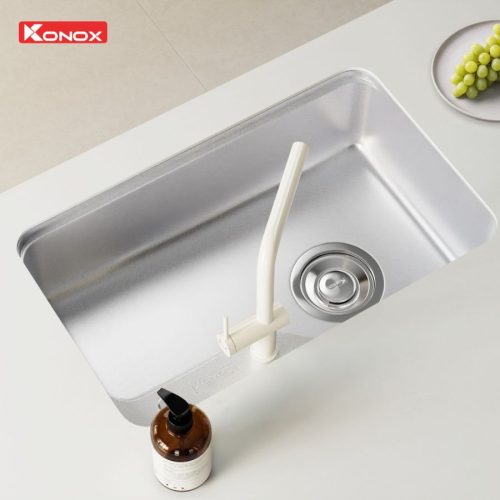 Chậu rửa bát Konox Tari Smart 8050 8 anh thuc te chau rua bat phong cach nhat chong xuoc tari smart 8050