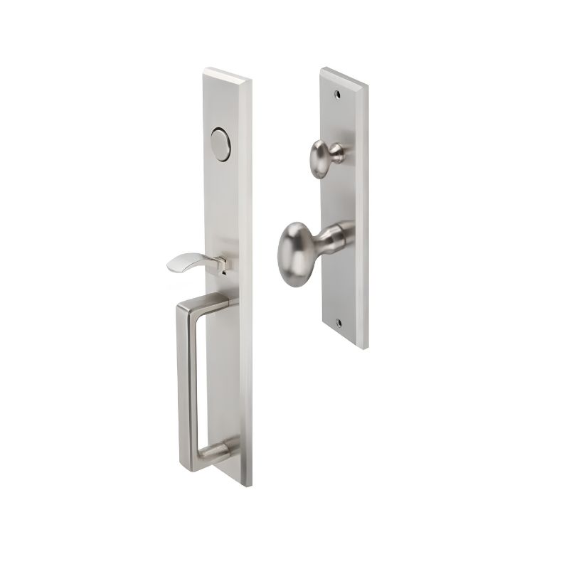 Bộ tay nắm cửa Hafele 911.78.318 inox 304 mờ 3 Bộ tay nắm cửa Hafele 911.78.318 inox 304 mờ