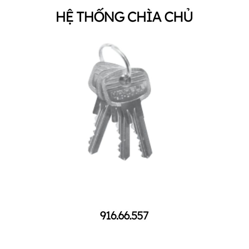 Chìa Individual hệ EM HÄFELE 916.66.557 3 Chìa Individual hệ EM HÄFELE 916.66.557