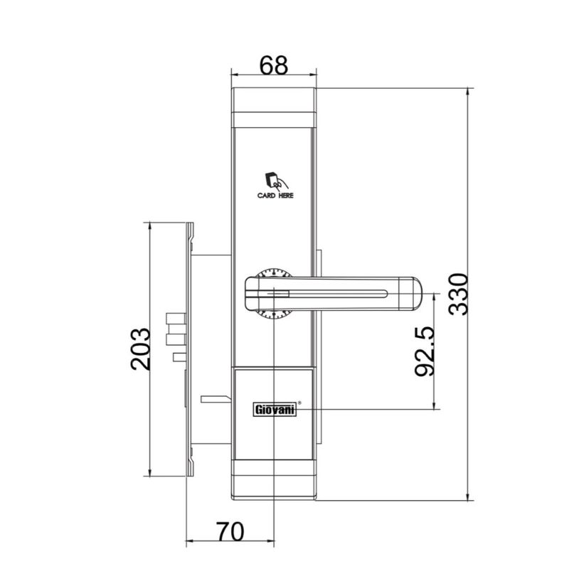Khóa khách sạn GIOVANI GSL-89C87 5 Khóa khách sạn GIOVANI GSL-89C87