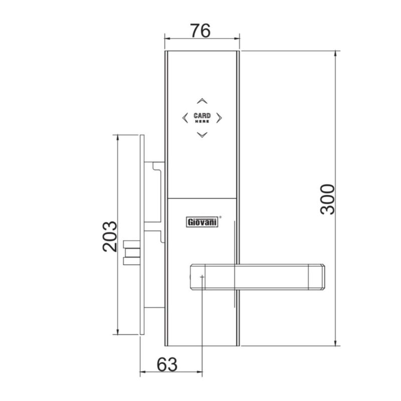 Khóa khách sạn GIOVANI GSL-117C99 5 Khóa khách sạn GIOVANI GSL-117C99