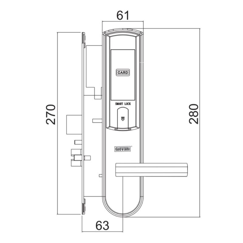 Khóa khách sạn GIOVANI GSL-126C135 5 Khóa khách sạn GIOVANI GSL-126C135
