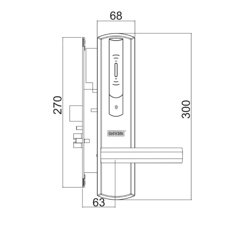 Khóa khách sạn GIOVANI GSL-156C136 5 Khóa khách sạn GIOVANI GSL-156C136