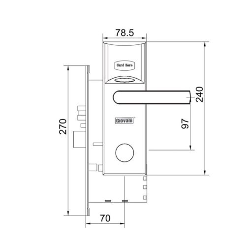 Khóa khách sạn GIOVANI GSL-26C70 7 Khóa khách sạn GIOVANI GSL-26C70