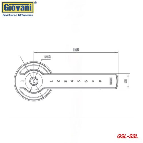 Khóa vân tay thông minh GIOVANI GSL-S3 9 Khóa vân tay thông minh GIOVANI GSL-S3