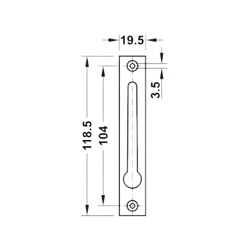 Tay nắm kéo cho cửa lùa Hafele 911.26.247 5 Tay nắm kéo cho cửa lùa Hafele 911.26.247 - Ảnh 3